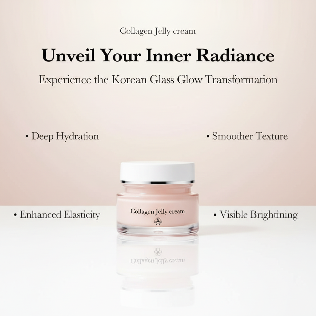 100g Jelly Face Cream Collagen Soft SPA Nourishing Moisturize Face Shrinks Pores Remove Comedones Jelly Essence Korean Skin Care